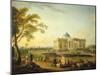 View of the Chateau De Montmusard in the Dijon Area, France-Jean-Baptiste Lesueur-Mounted Giclee Print