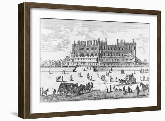 View of the Chateau de Saint-Germain-En-Laye, 1658-Israel, The Younger Silvestre-Framed Giclee Print