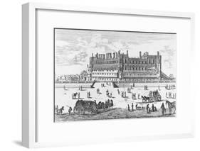 View of the Chateau de Saint-Germain-En-Laye, 1658-Israel, The Younger Silvestre-Framed Giclee Print