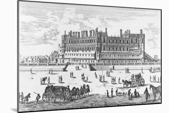 View of the Chateau de Saint-Germain-En-Laye, 1658-Israel, The Younger Silvestre-Mounted Giclee Print