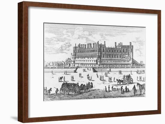 View of the Chateau de Saint-Germain-En-Laye, 1658-Israel, The Younger Silvestre-Framed Giclee Print