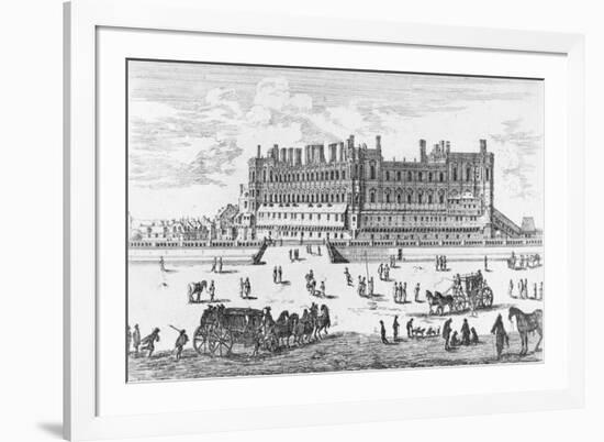 View of the Chateau de Saint-Germain-En-Laye, 1658-Israel, The Younger Silvestre-Framed Giclee Print