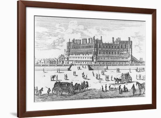 View of the Chateau de Saint-Germain-En-Laye, 1658-Israel, The Younger Silvestre-Framed Giclee Print