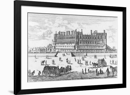 View of the Chateau de Saint-Germain-En-Laye, 1658-Israel, The Younger Silvestre-Framed Giclee Print