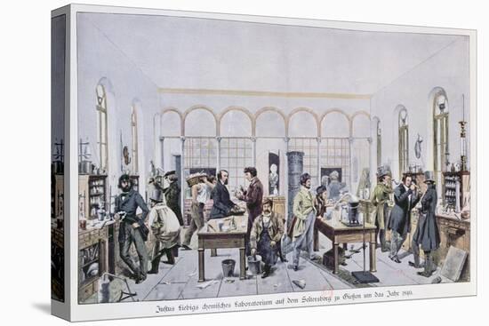 View of the Chemistry Laboratory of Baron Justus Von Liebig-Carl Friedrich Wilhelm Trautschold-Stretched Canvas