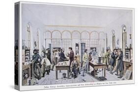 View of the Chemistry Laboratory of Baron Justus Von Liebig-Carl Friedrich Wilhelm Trautschold-Stretched Canvas