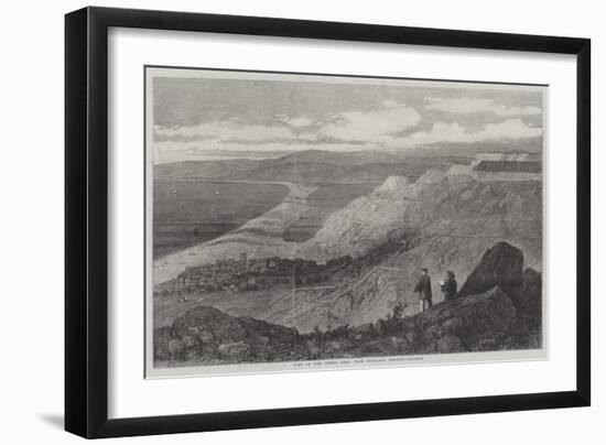 View of the Chesil Bank, from Portland Heights-null-Framed Giclee Print