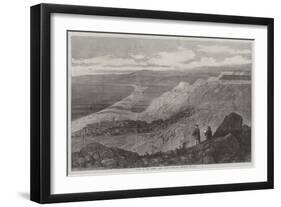 View of the Chesil Bank, from Portland Heights-null-Framed Giclee Print