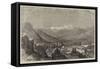 View of the Chilian Cordillera, from Santiago-null-Framed Stretched Canvas