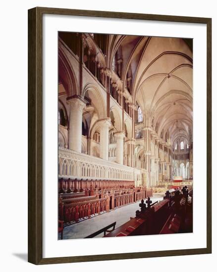 View of the Choir, Built 1098-1130 (Photo)-English-Framed Giclee Print