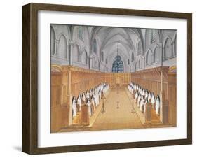 View of the Choir, from 'L'Abbaye De Port-Royal', C.1710-Louise Madelaine Cochin-Framed Giclee Print