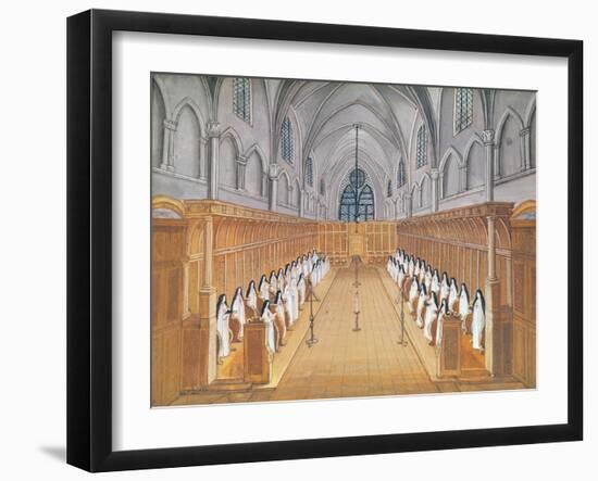 View of the Choir, from 'L'Abbaye De Port-Royal', C.1710-Louise Madelaine Cochin-Framed Giclee Print