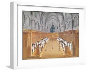 View of the Choir, from 'L'Abbaye De Port-Royal', C.1710-Louise Madelaine Cochin-Framed Giclee Print