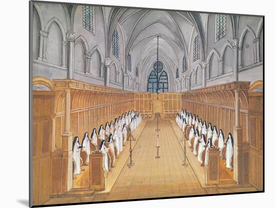 View of the Choir, from 'L'Abbaye De Port-Royal', C.1710-Louise Madelaine Cochin-Mounted Giclee Print