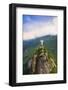 View of the Christ Statue (Cristo Redactor) on Corcovado with Tijuca National Park Behind-Alex Robinson-Framed Photographic Print