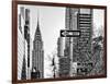 View of The Chrysler Building and Avenue of the Americas Sign - Manhattan - New York-Philippe Hugonnard-Framed Photographic Print