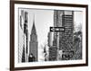 View of The Chrysler Building and Avenue of the Americas Sign - Manhattan - New York-Philippe Hugonnard-Framed Photographic Print