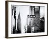 View of The Chrysler Building and Avenue of the Americas Sign - Manhattan - New York-Philippe Hugonnard-Framed Photographic Print