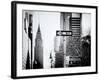 View of The Chrysler Building and Avenue of the Americas Sign - Manhattan - New York-Philippe Hugonnard-Framed Photographic Print