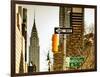 View of The Chrysler Building and Avenue of the Americas Sign - Manhattan - New York-Philippe Hugonnard-Framed Photographic Print