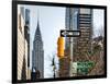 View of The Chrysler Building and Avenue of the Americas Sign - Manhattan - New York-Philippe Hugonnard-Framed Photographic Print