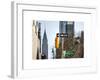 View of The Chrysler Building and Avenue of the Americas Sign - Manhattan - New York-Philippe Hugonnard-Framed Art Print