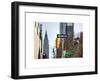 View of The Chrysler Building and Avenue of the Americas Sign - Manhattan - New York-Philippe Hugonnard-Framed Art Print