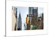 View of The Chrysler Building and Avenue of the Americas Sign - Manhattan - New York-Philippe Hugonnard-Stretched Canvas