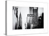 View of The Chrysler Building and Avenue of the Americas Sign - Manhattan - New York-Philippe Hugonnard-Stretched Canvas