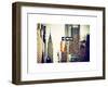 View of The Chrysler Building and Avenue of the Americas Sign - Manhattan - New York-Philippe Hugonnard-Framed Art Print