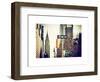 View of The Chrysler Building and Avenue of the Americas Sign - Manhattan - New York-Philippe Hugonnard-Framed Art Print