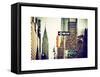 View of The Chrysler Building and Avenue of the Americas Sign - Manhattan - New York-Philippe Hugonnard-Framed Stretched Canvas