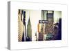 View of The Chrysler Building and Avenue of the Americas Sign - Manhattan - New York-Philippe Hugonnard-Stretched Canvas