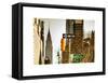 View of The Chrysler Building and Avenue of the Americas Sign - Manhattan - New York-Philippe Hugonnard-Framed Stretched Canvas