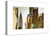 View of The Chrysler Building and Avenue of the Americas Sign - Manhattan - New York-Philippe Hugonnard-Stretched Canvas