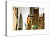 View of The Chrysler Building and Avenue of the Americas Sign - Manhattan - New York-Philippe Hugonnard-Stretched Canvas