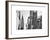 View of The Chrysler Building and Avenue of the Americas Sign - Manhattan - New York-Philippe Hugonnard-Framed Art Print