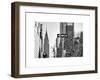 View of The Chrysler Building and Avenue of the Americas Sign - Manhattan - New York-Philippe Hugonnard-Framed Art Print