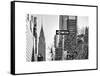 View of The Chrysler Building and Avenue of the Americas Sign - Manhattan - New York-Philippe Hugonnard-Framed Stretched Canvas