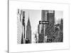 View of The Chrysler Building and Avenue of the Americas Sign - Manhattan - New York-Philippe Hugonnard-Stretched Canvas