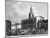 View of the Church and Graveyard of St James Clerkenwell, London, C1820-William Fellows-Mounted Giclee Print