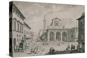 View of the Church of San Pier Maggiore, Florence-Giuseppe Zocchi-Stretched Canvas