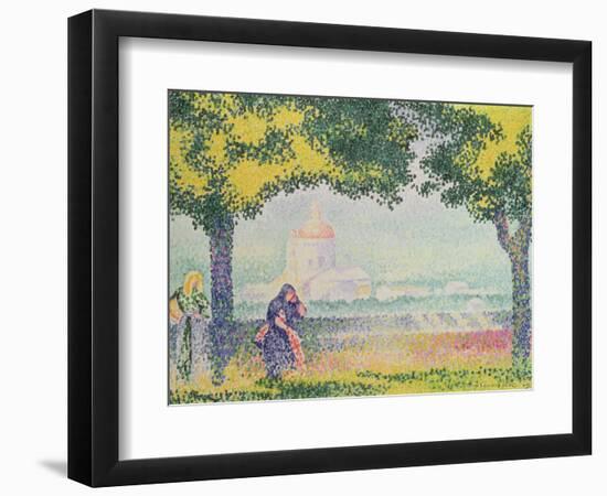 View of the Church of Santa Maria Degli Angeli, Near Assisi, 1909-Henri Edmond Cross-Framed Premium Giclee Print