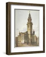 View of the Church of St James Garlickhythe, City of London, 1811-John Coney-Framed Giclee Print