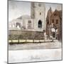View of the Church of St John at Hackney, London, C1795-null-Mounted Giclee Print