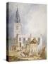 View of the Church of St Michael, Crooked Lane, City of London, 1831-Percy William Justyne-Stretched Canvas