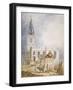 View of the Church of St Michael, Crooked Lane, City of London, 1831-Percy William Justyne-Framed Giclee Print