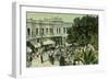 View of the Circle - Palo Alto, CA-Lantern Press-Framed Art Print