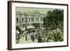 View of the Circle - Palo Alto, CA-Lantern Press-Framed Art Print