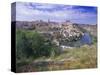 View of the City and Tagus River (Rio Tajo), Toledo, Castilla La Mancha, Spain, Europe-Gavin Hellier-Stretched Canvas